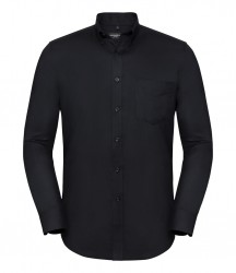 Image 2 of Russell Collection Tailored Long Sleeve Oxford Shirt