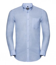 Image 3 of Russell Collection Tailored Long Sleeve Oxford Shirt