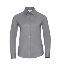 Image 4 of Russell Collection Ladies Long Sleeve Easy Care Oxford Shirt