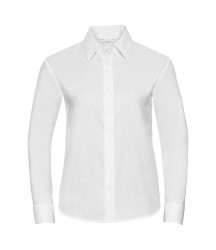 Image 6 of Russell Collection Ladies Long Sleeve Easy Care Oxford Shirt