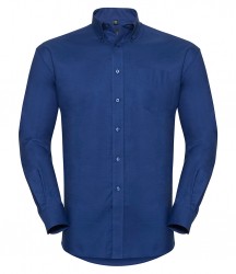Image 6 of Russell Collection Long Sleeve Easy Care Oxford Shirt
