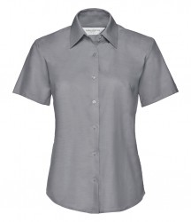 Image 3 of Russell Collection Ladies Short Sleeve Easy Care Oxford Shirt