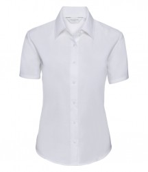 Image 4 of Russell Collection Ladies Short Sleeve Easy Care Oxford Shirt
