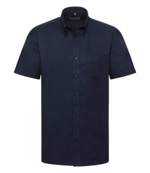 Image 2 of Russell Collection Short Sleeve Easy Care Oxford Shirt