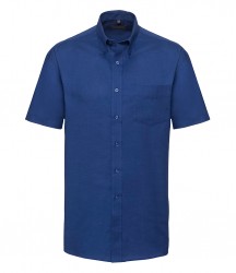Image 3 of Russell Collection Short Sleeve Easy Care Oxford Shirt