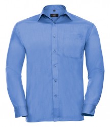 Image 4 of Russell Collection Long Sleeve Easy Care Poplin Shirt
