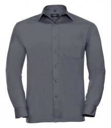 Image 8 of Russell Collection Long Sleeve Easy Care Poplin Shirt