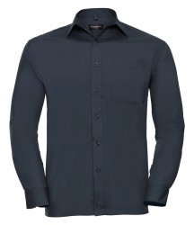 Image 8 of Russell Collection Long Sleeve Easy Care Poplin Shirt