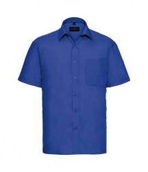 Image 3 of Russell Collection Short Sleeve Easy Care Poplin Shirt