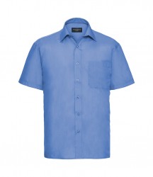 Image 4 of Russell Collection Short Sleeve Easy Care Poplin Shirt