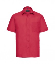 Image 5 of Russell Collection Short Sleeve Easy Care Poplin Shirt