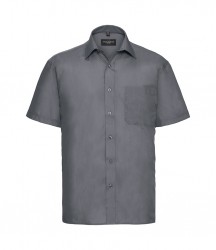 Image 6 of Russell Collection Short Sleeve Easy Care Poplin Shirt