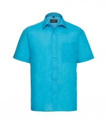 Image 9 of Russell Collection Short Sleeve Easy Care Poplin Shirt