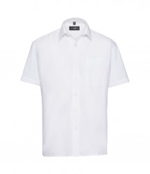 Image 8 of Russell Collection Short Sleeve Easy Care Poplin Shirt