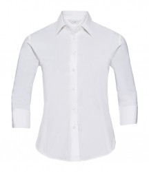 Image 3 of Russell Collection Ladies 3/4 Sleeve Easy Care Fitted Shirt