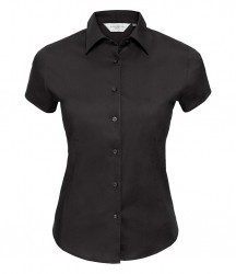 Image 2 of Russell Collection Ladies Short Sleeve Easy Care Fitted Shirt
