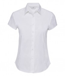 Image 5 of Russell Collection Ladies Short Sleeve Easy Care Fitted Shirt