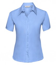 Image 3 of Russell Collection Ladies Short Sleeve Ultimate Non-Iron Shirt
