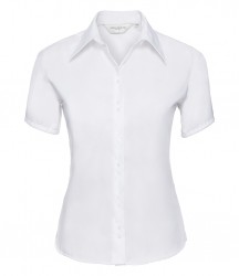 Image 4 of Russell Collection Ladies Short Sleeve Ultimate Non-Iron Shirt
