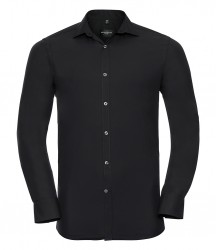 Image 2 of Russell Collection Long Sleeve Ultimate Stretch Shirt
