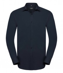Image 3 of Russell Collection Long Sleeve Ultimate Stretch Shirt