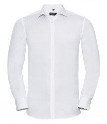 Image 4 of Russell Collection Long Sleeve Ultimate Stretch Shirt