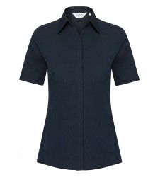 Image 3 of Russell Collection Ladies Short Sleeve Ultimate Stretch Shirt
