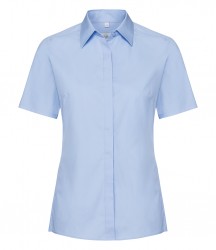 Image 4 of Russell Collection Ladies Short Sleeve Ultimate Stretch Shirt