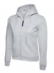 Image 4 of Uneek UC505 Ladies Classic Full Zip Hooded Sweatshirt