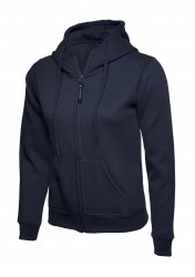 Image 6 of Uneek UC505 Ladies Classic Full Zip Hooded Sweatshirt