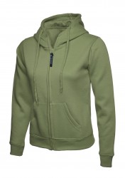 Image 7 of Uneek UC505 Ladies Classic Full Zip Hooded Sweatshirt