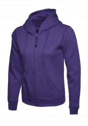 Image 9 of Uneek UC505 Ladies Classic Full Zip Hooded Sweatshirt