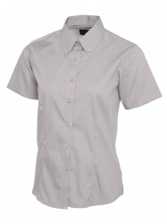 Image 7 of Uneek UC704 Ladies Pinpoint Oxford Half Sleeve Shirt