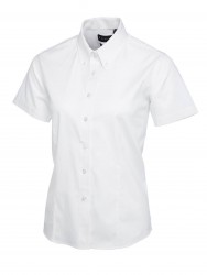Image 8 of Uneek UC704 Ladies Pinpoint Oxford Half Sleeve Shirt