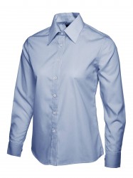 Image 4 of Uneek UC711 Ladies Poplin Full Sleeve Shirt