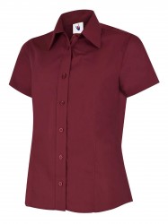Image 3 of Uneek UC712 Ladies Poplin Half Sleeve Shirt
