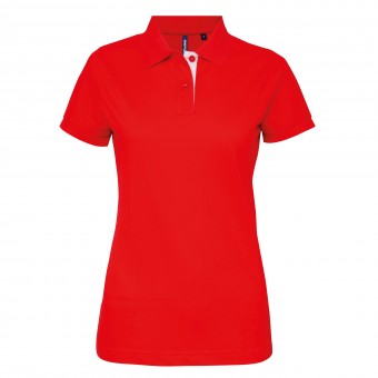 Women's contrast polo image