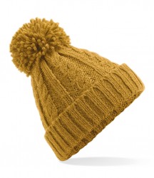 Image 4 of Beechfield Cable Knit Melange Beanie