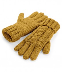 Beechfield Cable Knit Melange Gloves image