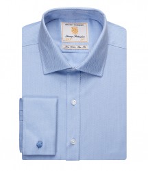 Image 2 of Brook Taverner Prato Long Sleeve Herringbone Shirt