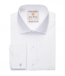 Image 3 of Brook Taverner Prato Long Sleeve Herringbone Shirt