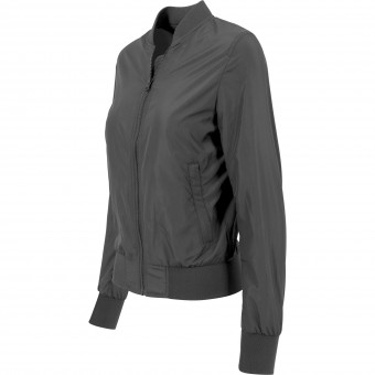 Women's nylon bomber jacket image