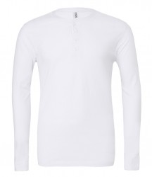 Image 5 of Canvas Long Sleeve Henley T-Shirt