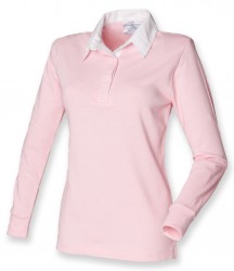 Image 7 of Front Row Ladies Classic Rugby Shirt