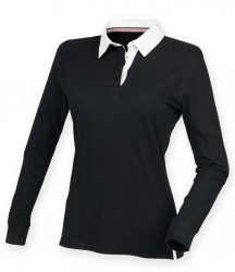 Image 2 of Front Row Ladies Premium Superfit Rugby Shirt