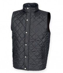 Image 2 of Front Row Diamond Quilted Gilet