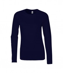 Image 3 of Gildan Ladies SoftStyle® Long Sleeve T-Shirt
