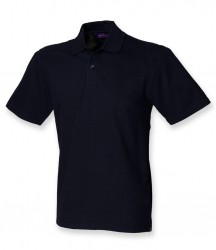 Image 3 of Henbury Unisex Stretch Cotton Piqué Polo Shirt