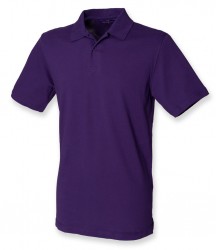 Image 4 of Henbury Unisex Stretch Cotton Piqué Polo Shirt