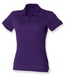 Image 4 of Henbury Ladies Stretch Cotton Piqué Polo Shirt
